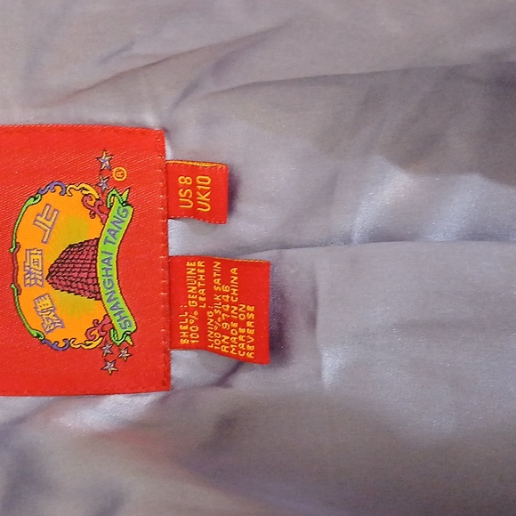 Shanghai Tang Leather Pantsuit Sz 8 - Picture 3 of 11